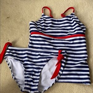 Justice two piece bathing suit.